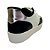(21114Sd) Tênis Casual Bicolor Detalhe Metálico Branco / Preto - Imagem 3