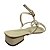 (4158Ae) Sandália Salto Baixo Tiras Cruzadas Strass Off White - Imagem 3