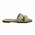 (Pe2410) Rasteira Tira Em Formato De H Off White - Imagem 1