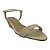 (44655) Sandália Anabela Com Tiras Off White - Imagem 2