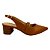 (53.127) Scarpin Slingback Salto Bloco Texturizado Ambar - Imagem 1