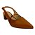 (53.127) Scarpin Slingback Salto Bloco Texturizado Ambar - Imagem 2