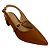 (53.127) Scarpin Slingback Salto Bloco Texturizado Ambar - Imagem 4