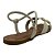 (1686Rq8) Sandália Rasteira Com Aplicações Douradas E Tiras Vazadas Off White - Imagem 4