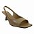 (6675-18311) Sandália Peep Toe Salto Baixo Amendoa - Imagem 2