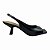 (6675-18311) Sandália Peep Toe Salto Baixo Preto - Imagem 1