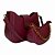 (Lk3010) Kit Bolsa Feminina 2 Peças Alça Transversal Ajustável Moderna Elegante Bordo - Imagem 2