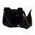 (Lk3010) Kit Bolsa Feminina 2 Peças Alça Transversal Ajustável Moderna Elegante Preto - Imagem 2