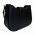 (Lk3010) Kit Bolsa Feminina 2 Peças Alça Transversal Ajustável Moderna Elegante Preto - Imagem 5