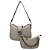 (Lk3010) Kit Bolsa Feminina 2 Peças Alça Transversal Ajustável Moderna Elegante Off White - Imagem 1