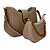 (Lk3010) Kit Bolsa Feminina 2 Peças Alça Transversal Ajustável Moderna Elegante Bege - Imagem 2