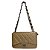 (6599) Bolsa Média Matelassê Com Alça De Corrente E Alça Ajustável Removível Caqui - Imagem 1