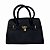 (Lk3122) Bolsa Média Estruturada Com Alça Removível Ajustável E Fecho Em Fivela Preto - Imagem 1