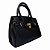 (Lk3122) Bolsa Média Estruturada Com Alça Removível Ajustável E Fecho Em Fivela Preto - Imagem 2