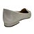 (8117-16524) Sapatilha Bico Fino Matelassê Laço  Off White - Imagem 3