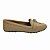 (8263-16492) Mocassim Texturizado Com Detalhe Dourado E Laço Areia - Imagem 1