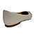 (8407-16505) Sapatilha Detalhe Metálico Dourado Bico Fino Off White - Imagem 3