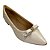 (8117-16525) Sapatilha Matelassê Laço Bico Fino Off White - Imagem 4