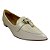 (8117-16527) Sapatilha Bico Fino Entrelaço Detalhe Metálico Off White - Imagem 2