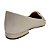 (8117-16527) Sapatilha Bico Fino Entrelaço Detalhe Metálico Off White - Imagem 3