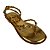 (4155T-11964) Sandália Rasteira Aplicações Estrelas Conchas Gold - Imagem 4