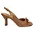 (5432-12626) Scarpin Slingback Laço Frontal Capuccino - Imagem 1