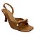 (5432-12626) Scarpin Slingback Laço Frontal Capuccino - Imagem 2