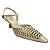 (5304-11962) Scarpin Slingback Vazado Tachas Off White - Imagem 2
