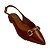 (79082) Sapatilha Slingback Detalhe Dourado Caramelo - Imagem 4