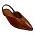 (79060) Sapatilha Slingback Bico Fino Caramelo - Imagem 4