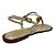 (An108) Sandália Rasteira Detalhes Metálicos Off White - Imagem 3