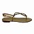 (76.016) Sandália Rasteira Com Tiras Em Strass E Detalhe Ouro Light - Imagem 1