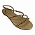 (76.039) Sandália Rasteira Com Tiras E Calce Fácil Ouro Light - Imagem 4