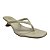 (5391-12057) Tamanco Salto Taça Com Tiras Finas Flip Flop Off White - Imagem 2