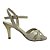(7155A-21067) Sandália Salto Alto Fino Com Tiras Cruzadas Off White - Imagem 1