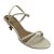 (7157-21184) Sandália Salto Taça Com Detalhes Esferas Metalizadas Off White - Imagem 4
