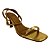(5176-12459) Sandália Tiras Finas Amarração Tornozelo Gold - Imagem 2
