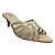 (5454-12743) Tamanco Tiras Finas Bico Fino Off White - Imagem 2