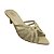 (5454-12743) Tamanco Tiras Finas Bico Fino Off White - Imagem 4