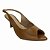 (810001) Sandália Peep Toe Slingback Salto Taça Preto Capuccino - Imagem 2
