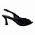 (810001) Sandália Peep Toe Slingback Salto Taça Preto - Imagem 1