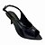 (810001) Sandália Peep Toe Slingback Salto Taça Preto - Imagem 4