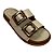 (An601) Papete Tiras Duplas Fivelas Maxi Off White - Imagem 4