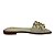 (265De) Rasteira Com Recortes E Esferas Off White - Imagem 1
