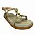 (40210-100) Papete Flatform Com Tiras Em T E Aplicações Metálicas Off White - Imagem 2