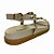 (40210-100) Papete Flatform Com Tiras Em T E Aplicações Metálicas Off White - Imagem 3