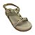 (40210-100) Papete Flatform Com Tiras Em T E Aplicações Metálicas Off White - Imagem 4