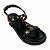 (40210-100) Papete Flatform Com Tiras Em T E Aplicações Metálicas Metal Preto - Imagem 4