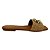 (Ue2663) Rasteira Slide Maxi Fivela Metalizada Ambar - Imagem 1