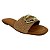 (Ue2663) Rasteira Slide Maxi Fivela Metalizada Ambar - Imagem 2